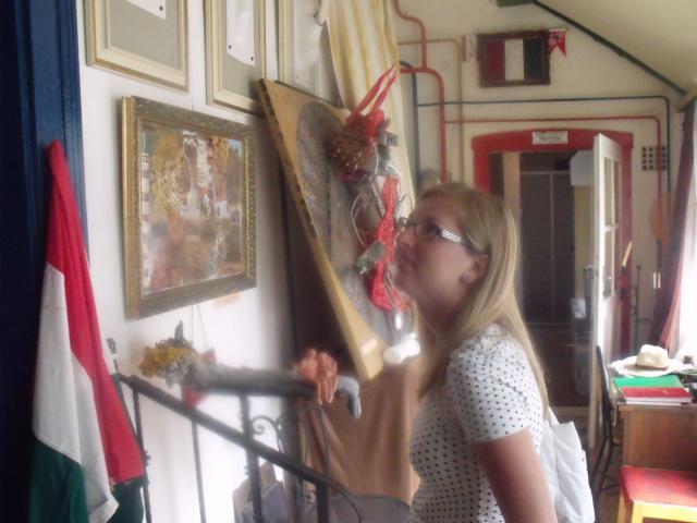 Bubla Éva painter a Művészföldén 2012